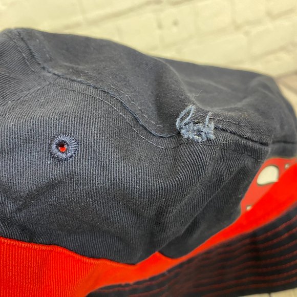 Superman Bucket Hat Cap Distressed Size Small Navy Blue Red Print Logo DC Comics - Picture 6 of 11